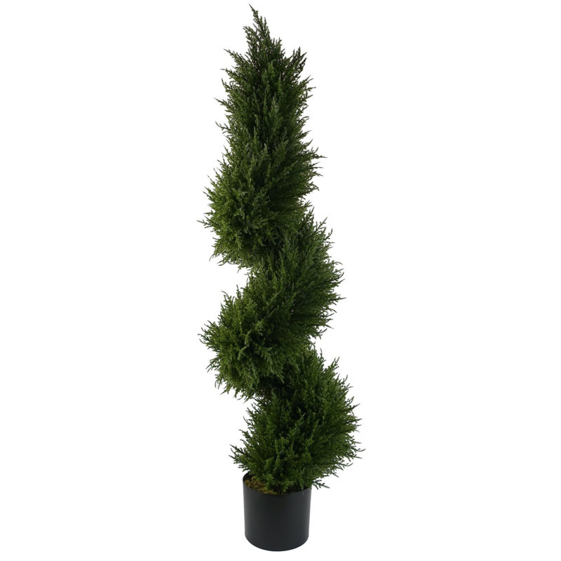 120cm Artificial Spiral Cypress with pot