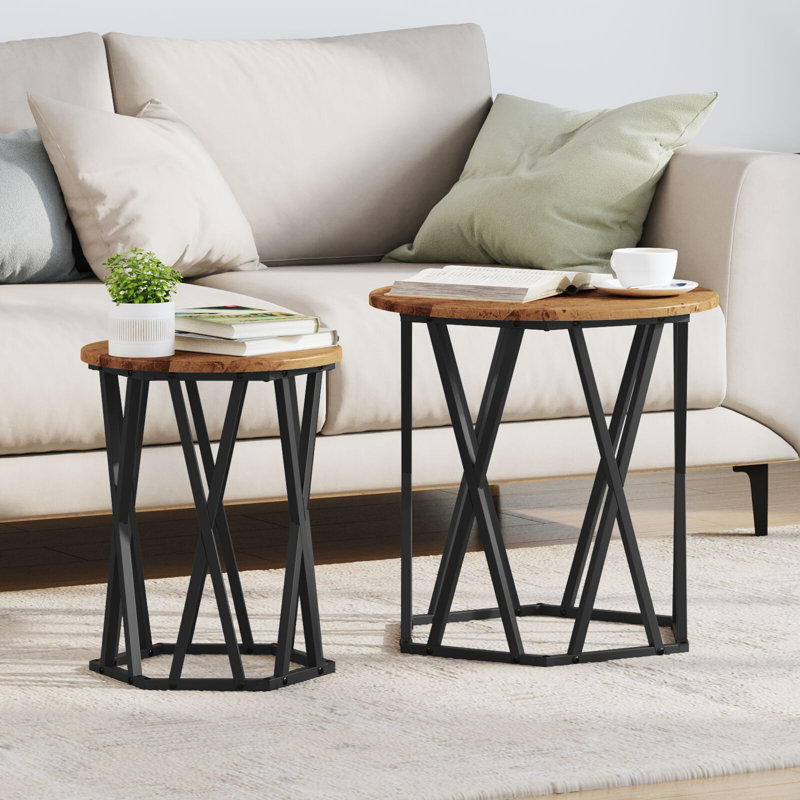 Coffee Table, 50cm H x 50cm W x 50cm D, Old Wood