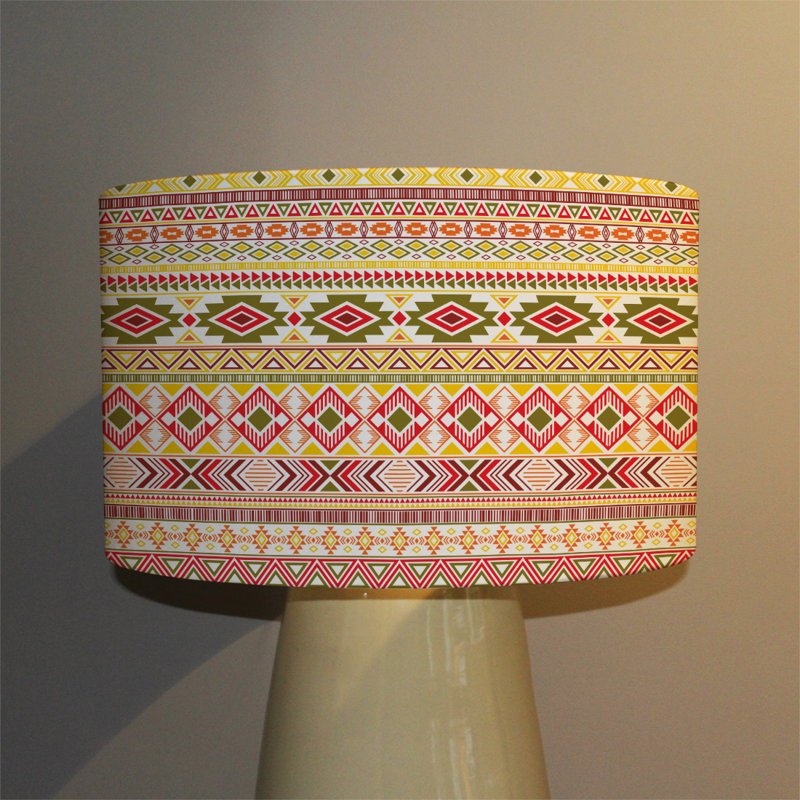 Drum Cotton Lamp Shade ( Uno ), 22cm H x 25cm W x 25cm D