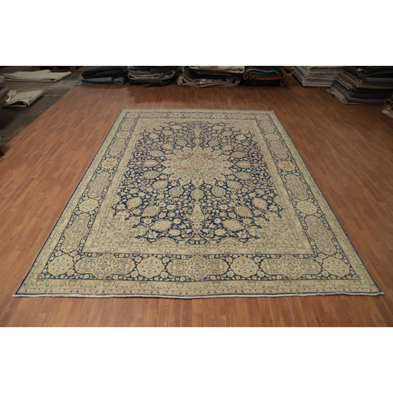 Tapis traditionnel bleu 10x13