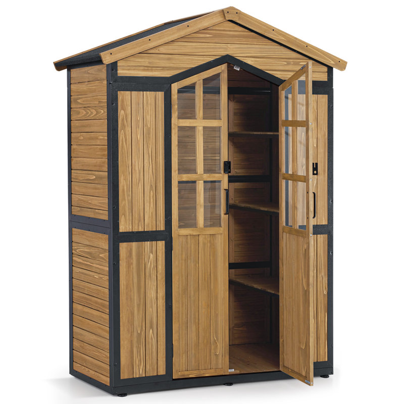 Armoire de rangement pour l'extérieur avec porte verrouillable l 4,27 pi. X P 2,13 pi. Garden