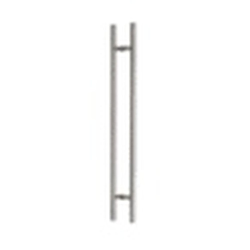 Poignée de porte longue, poignée de porte d'entrée ronde en forme de «H», acier inoxydable 304, Satin