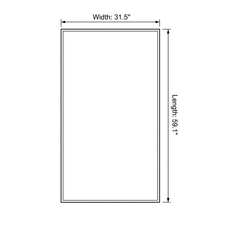 Tapis moderne texturé linéaire couleur crème unie (2,6 pi x 4,9 pi)