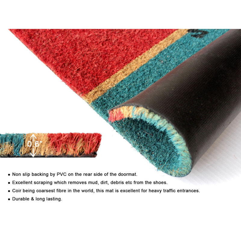 Tapis antidérapant 30 po x 18 po pour l'intérieur et l'extérieur