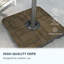 Ensemble de poids de base de parasol décalé, poids de parasol extérieur remplissable, 175 lb Avec de l'eau ou 230 lb. Avec sable, brun