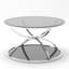 Round Glass Coffee Table with 2 Tiers-1988665193