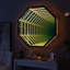 Miroir infini 3D octogonal clair / grand-123223874