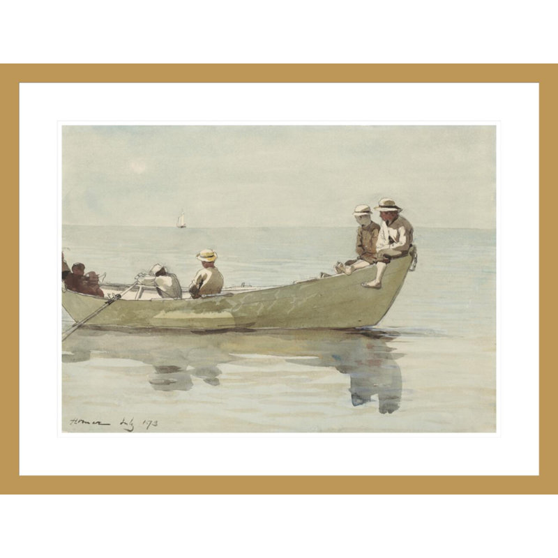 Sept garçons dans un dory (détail) par Winslow Homer, H 22,76 po x l 29,5 po