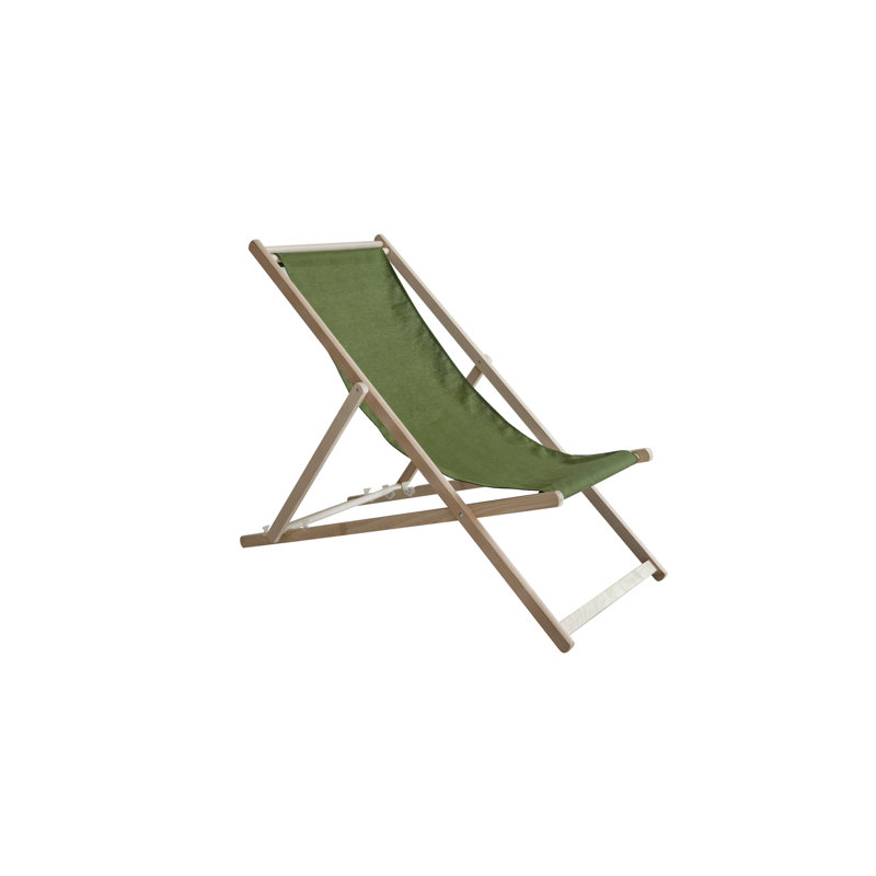 Nara 106cm Long Reclining Single Chaise, Green