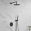 Système de douche complet avec valve brute et pomme de douche ronde 12 po-101590116