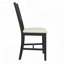 Ensemble de salle à manger moderne en bois massif 6 pièces avec pieds demi-ronds, chaises rembourrées et banc-348439511
