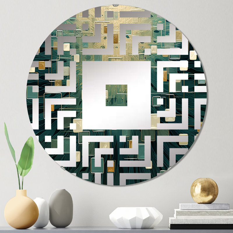 Idellar - Miroir mural carré, 31,4 po x 31,4 po