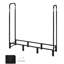 Support à bois de chauffage avec capacité de 400 lb, couverture extérieure de 4 pi, housse protégée, rangement spacieux de 1/4 de cordon, 600D, stable et