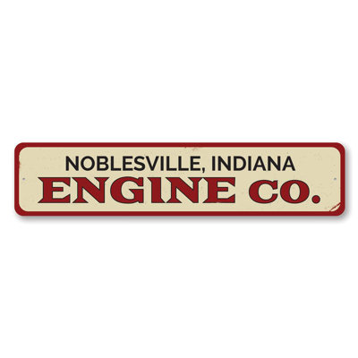 Engine Company Aluminum Sign