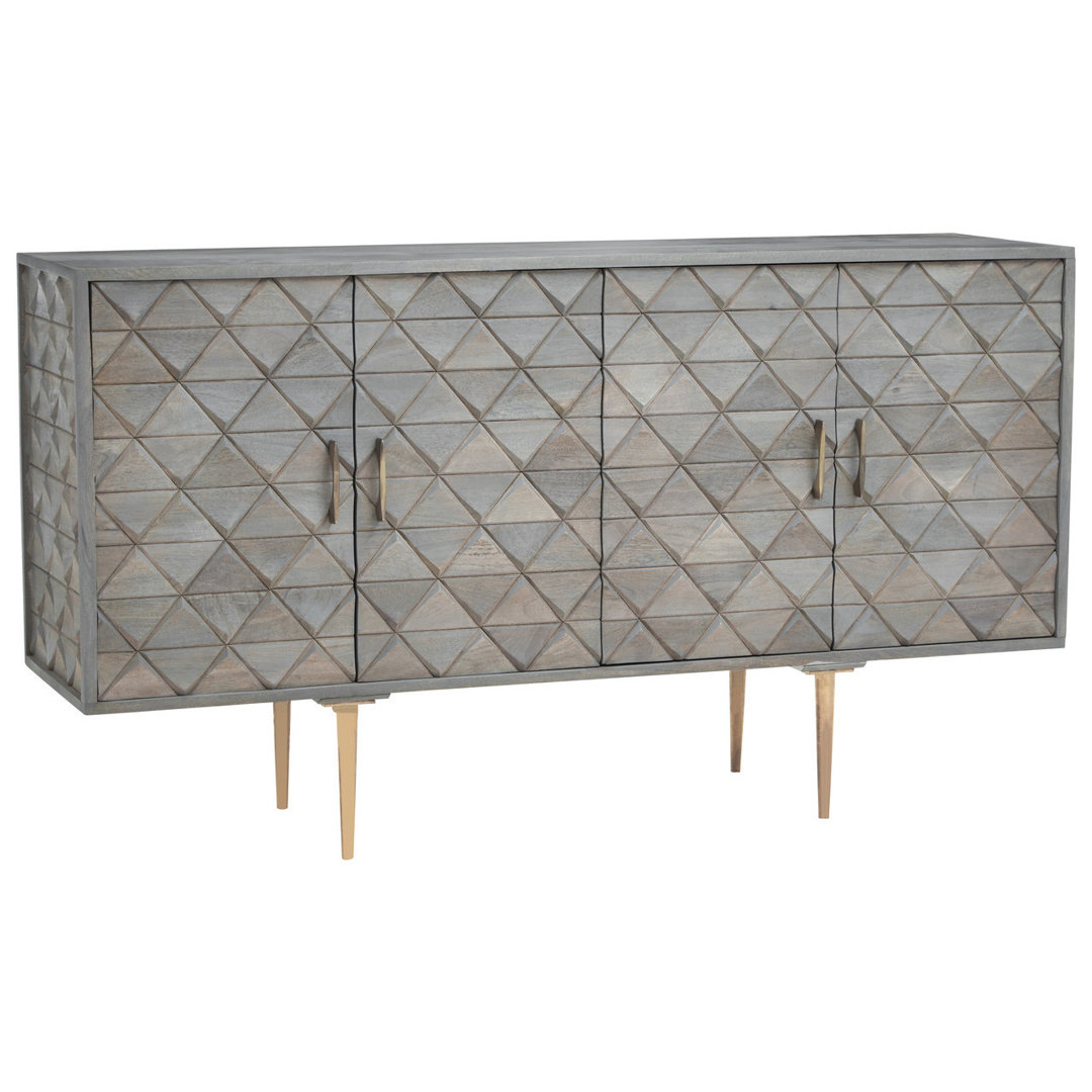 Sideboard Grenora aus Massivholz 152 cm