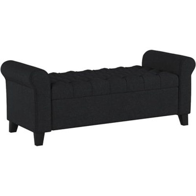HAYES ARMED STORAGE BENCH