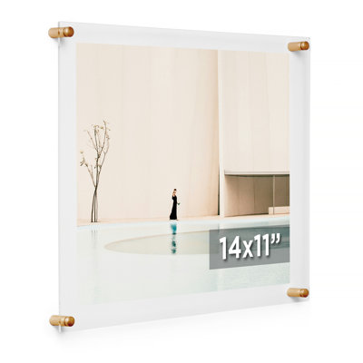 Devian Clear Acrylic Floating Picture Frame