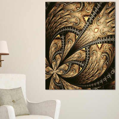 Grand fleur brune, impression sur toile tendue, reproduction d’art sur toile tendue