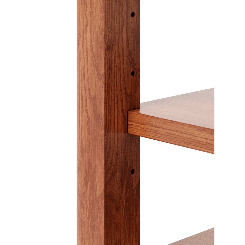 Banc à chaussures réglable à 3 niveaux en bois massif avec compartiment caché, support de charge de 550 livres, pour chambre à coucher et coin serré, tablette de rangement de style Mid-Century, charnière à fermeture en douceur