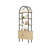 70.63" Tall Etagere Arched Bookcase With Cabinet-537332333
