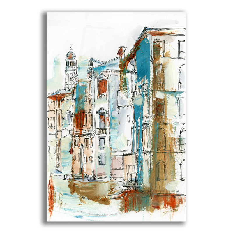 «Venetian Abstract 2» par Ethan Harper, H 16 po x l 12 po x P 0,13 po