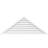 Triangle Surface Mount Functional Brickmould Frame PVC Gable Vent 11/12 Pitch-59870712