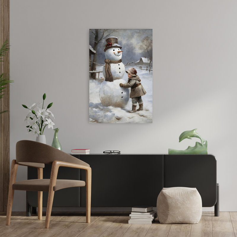 Finition contemporaine abstraite paysage d'hiver, H 36 po x l 24 po
