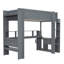 Lit mezzanine en bois avec bureau Wood