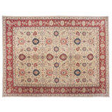 One-of-a-Kind 8'10" X 11'7" New Age Wool Area Rug in