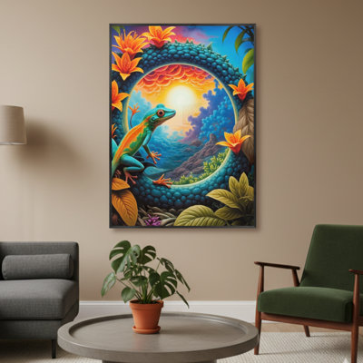 Single Picture Frame LED Illuminated Wall Art Wall Art on Glass / Aluminium