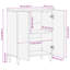 Solid Wood Rectangle Accent Cabinet