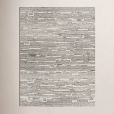 Penina Handmade Wool Gray/Brown Rug