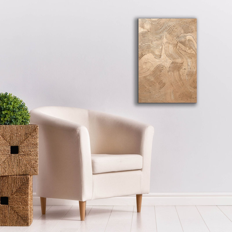  «Metallic - Copper» par Design Fabrikken, art mural sur toile, H 26 po x l 18 po