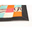 Tapis noir / crème / cyan 4 pi 6 po x 6 pi 6 po One-of-a-Kind Chol