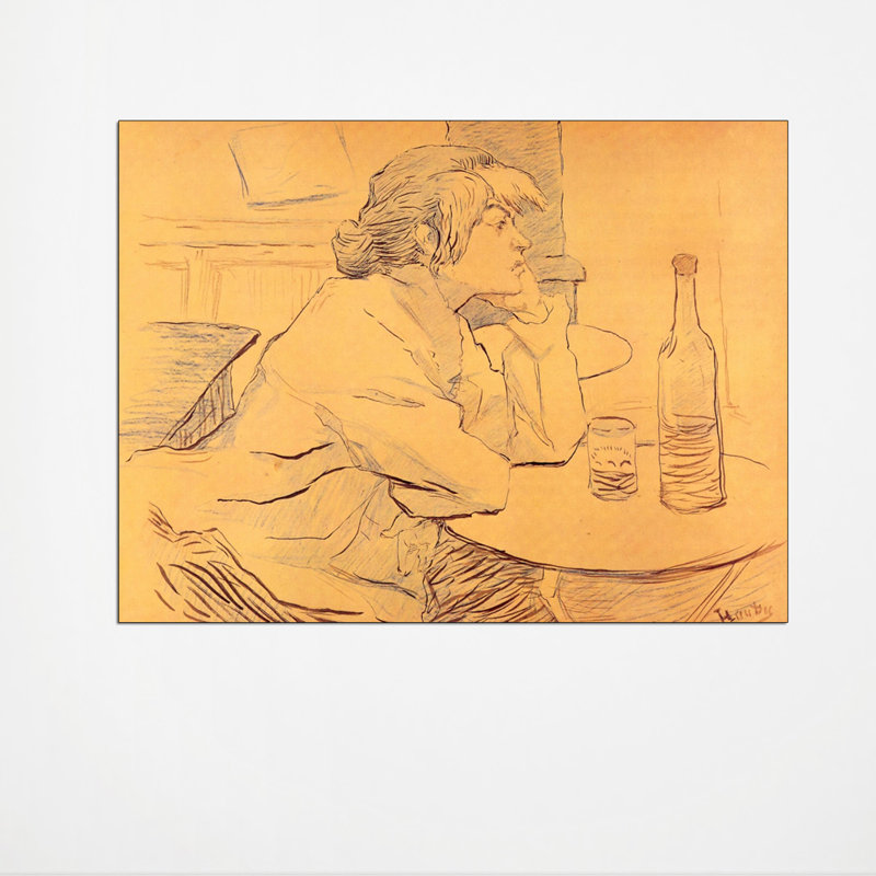 Henri De Toulouse-Lautrec - Wrapped Canvas Print, 90cm H x 120cm W x 1.8cm D