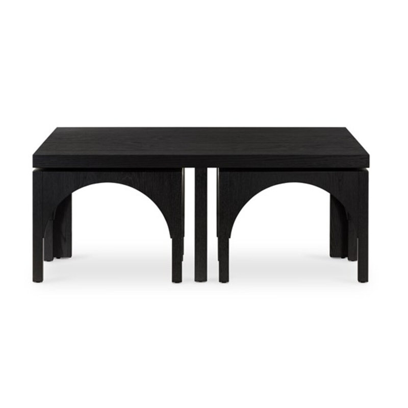 Amara Nesting Coffee Table, Black Oak Veneer
