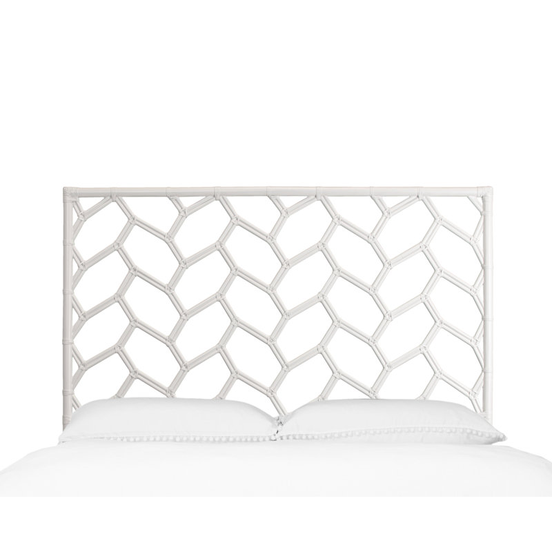 Silas King Platform Bed, Light Blue, White, Queen