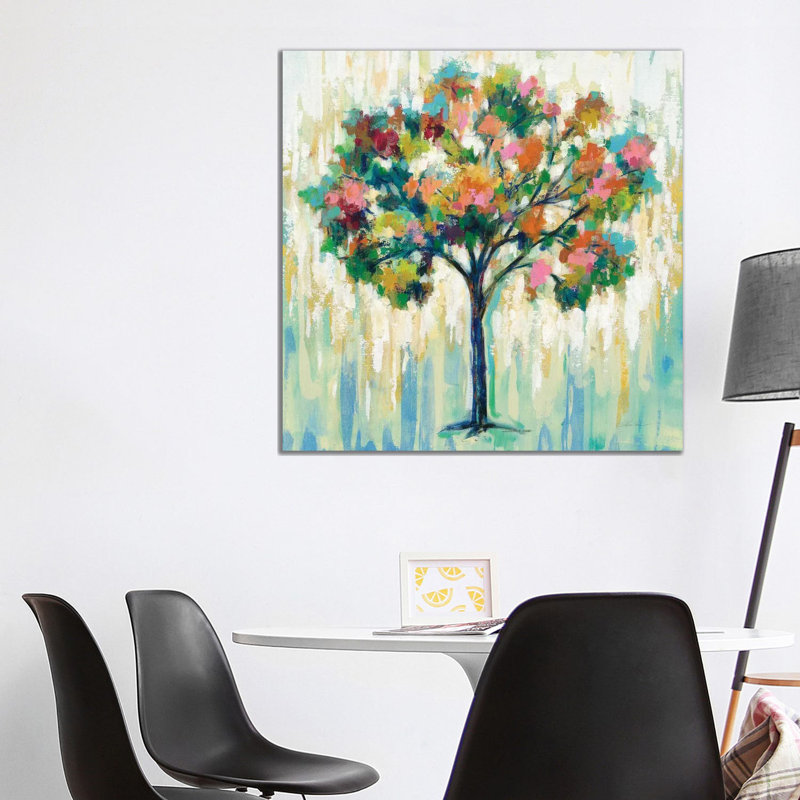 «Blooming Tree» par Silvia Vassileva - impression, H 37 po x l 37 po x P 1,5 po, Toile tendue, Aucun mat