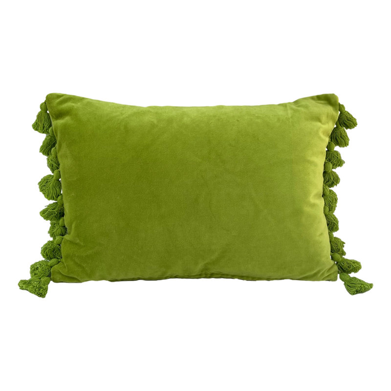 Terhune Rectangular Lumbar Cushion, Kiwi Green