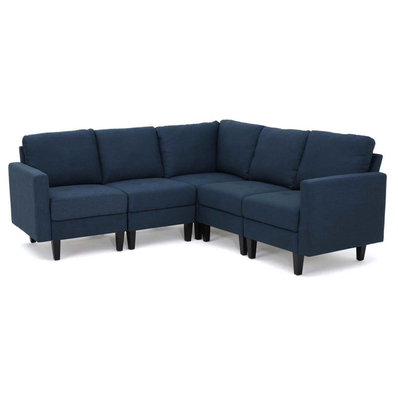 Canapé moderne 5 pièces Mirod Comfy, Marine