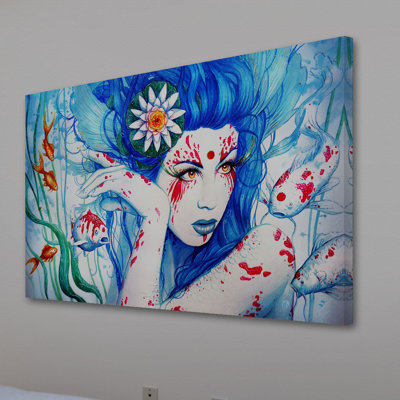 Lady Koi by Jonas Jödicke - Wrapped Canvas Print
