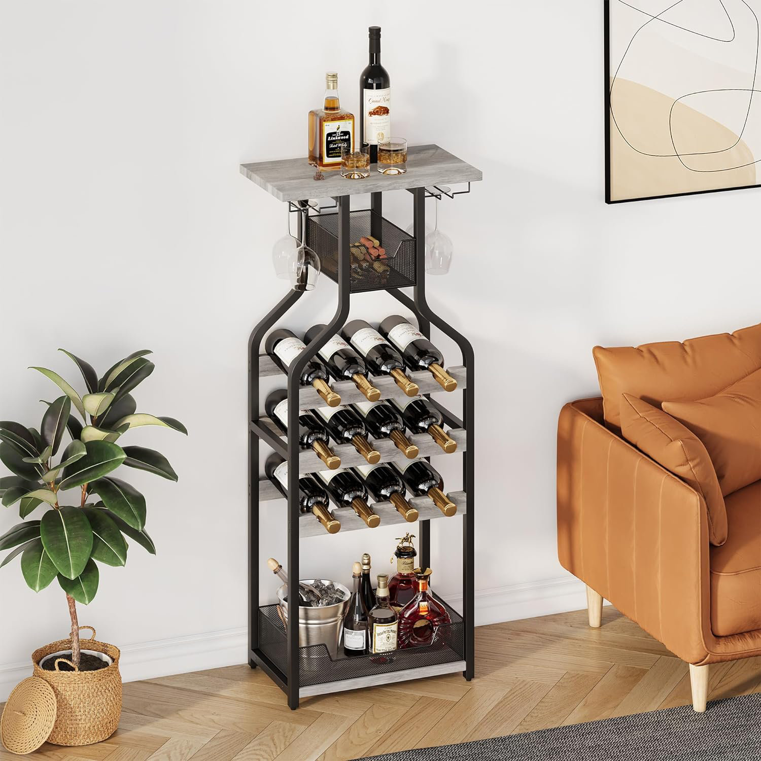 Mercer41 Areion Floor Wine Bottle Rack | Wayfair