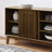 Sideboard Buffet Cabinet with Storage, Farmhouse Storage Cabinet with 2 Doors