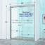 Double porte de douche coulissante