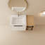 18,38 po Large meuble-lavabo avec lavabo et rangement - Porte de lavabo en céramique