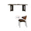 Modern Rectangular Rock Slab Dining Table Sets-107426892