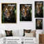 Tigre sur toile, impression de portrait animalier vibrant - Portrait de tigre vibrant-1089488824-1089488828
