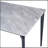 Glossy Rock Table With Black Legs,Sintered Stone Dining Table,Family Dining Table For 6-8 People