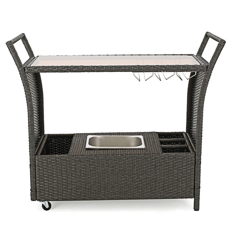 Chariot-bar Bahama Pe Kd (sans tabouret inclus), Gris