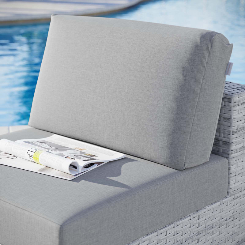 Fauteuil d'extérieur sans accoudoirs Convene, gris